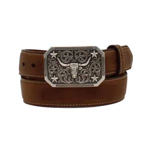 Ariat M&F Youth Longhorn Buckle Belt