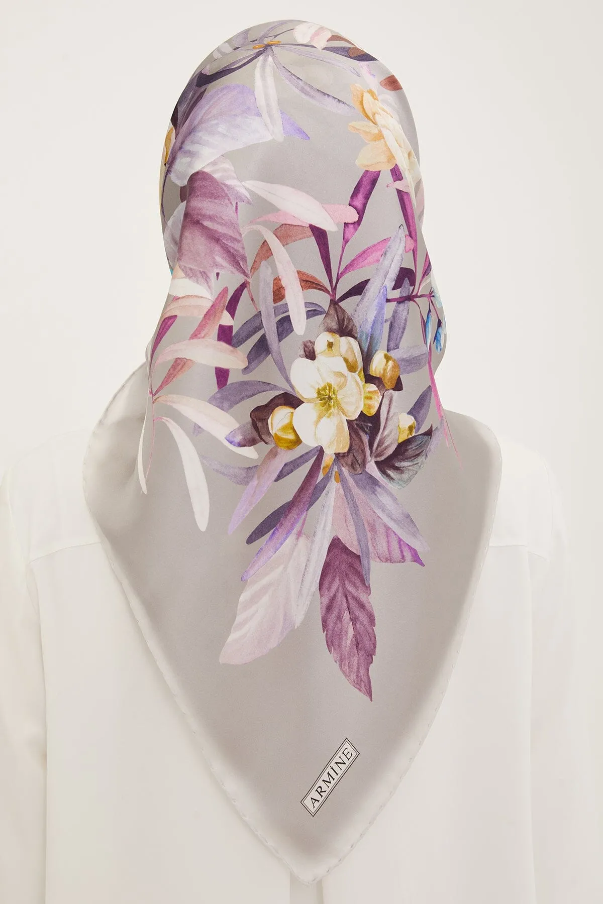 Armine Ayu Floral Silk Scarf #35