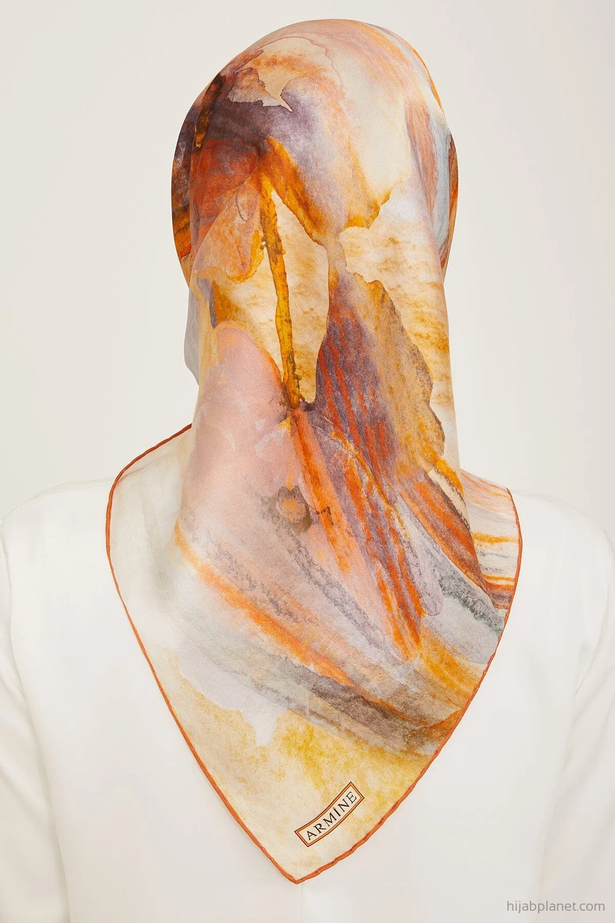 Armine Debussy Abstract Silk Scarf #2