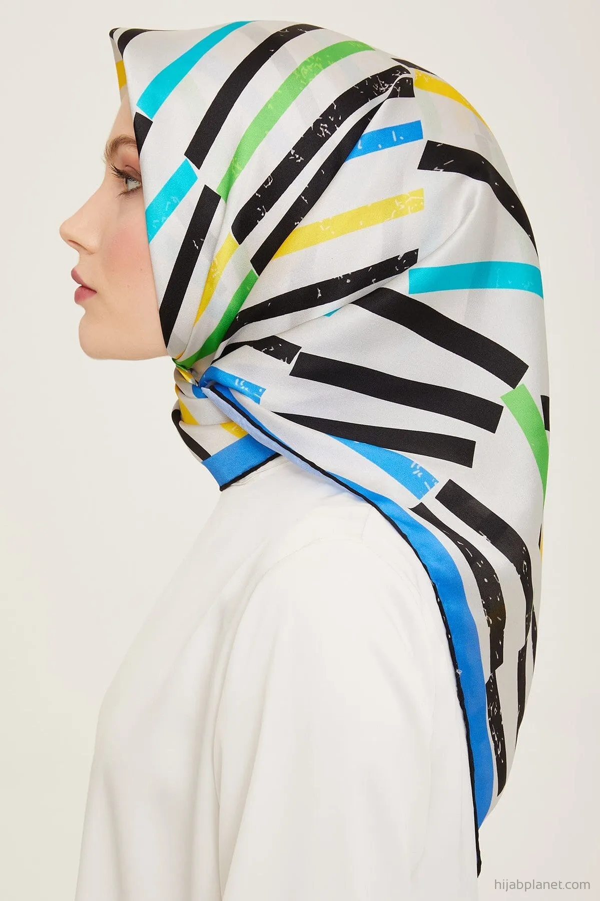 Armine Geometric Silk Scarf #1