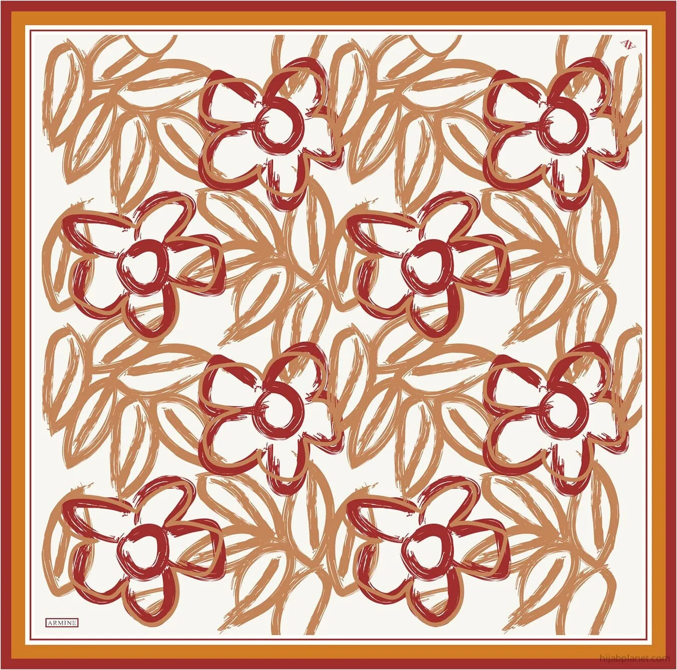 Armine Mira Floral Silk Scarf #50