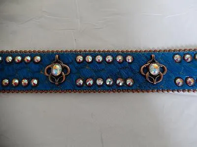 b.b. Simon Bronze & Blue Crystal Belt