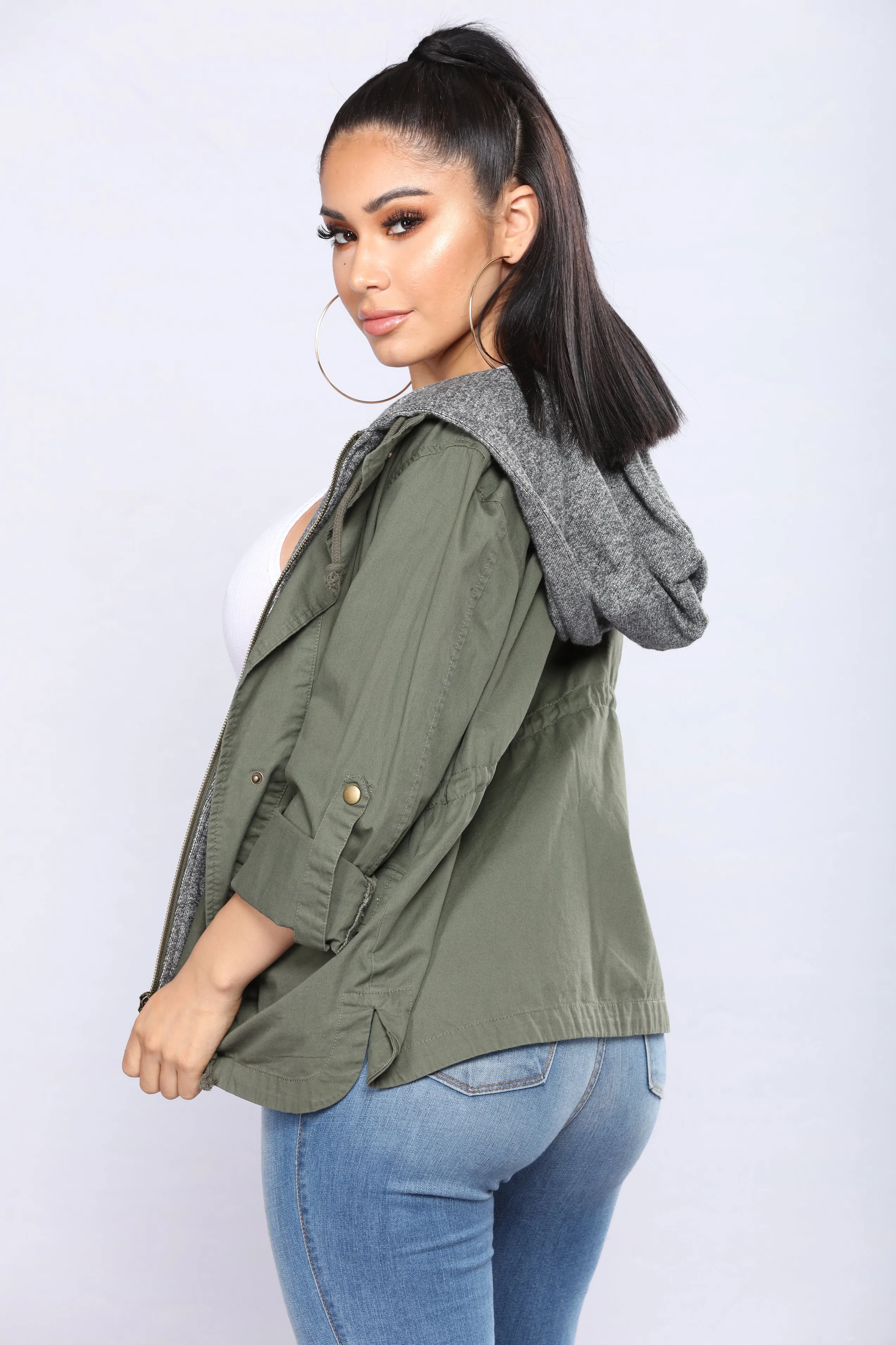 Becca Utility Jacket - Olive