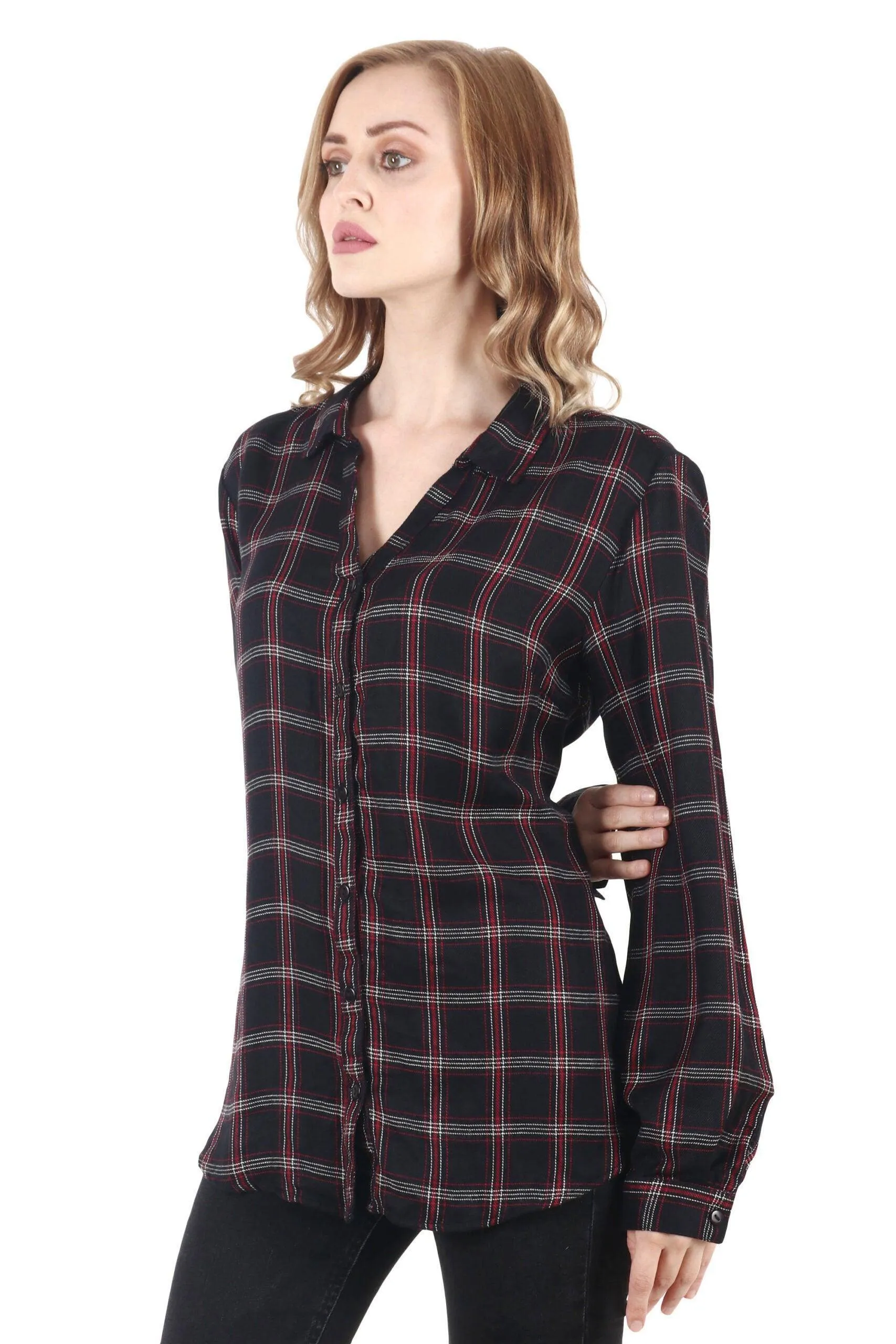 Black Checked Shirt