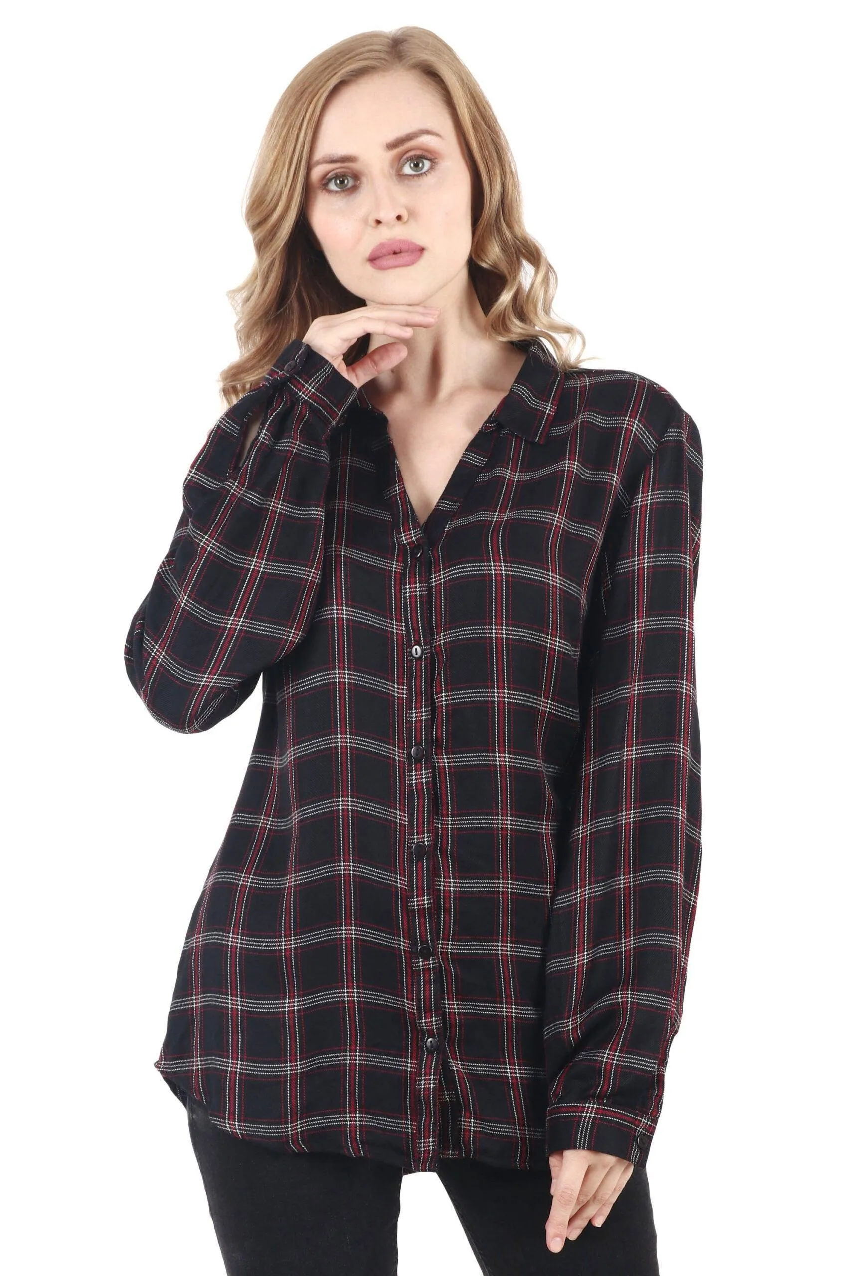 Black Checked Shirt