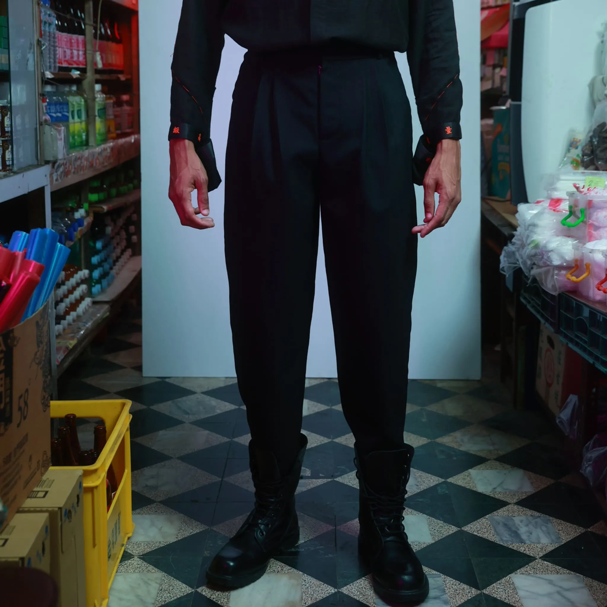 Black Harlem Style Suit Pants