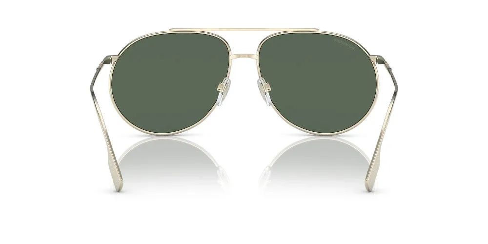 Burberry Alice Non-Polarized Sunglasses - Light Gold/Dark Green