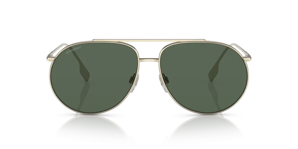 Burberry Alice Non-Polarized Sunglasses - Light Gold/Dark Green