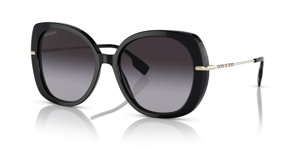 Burberry Eugenie Non-Polarized Sunglasses - Black/Gray Gradient