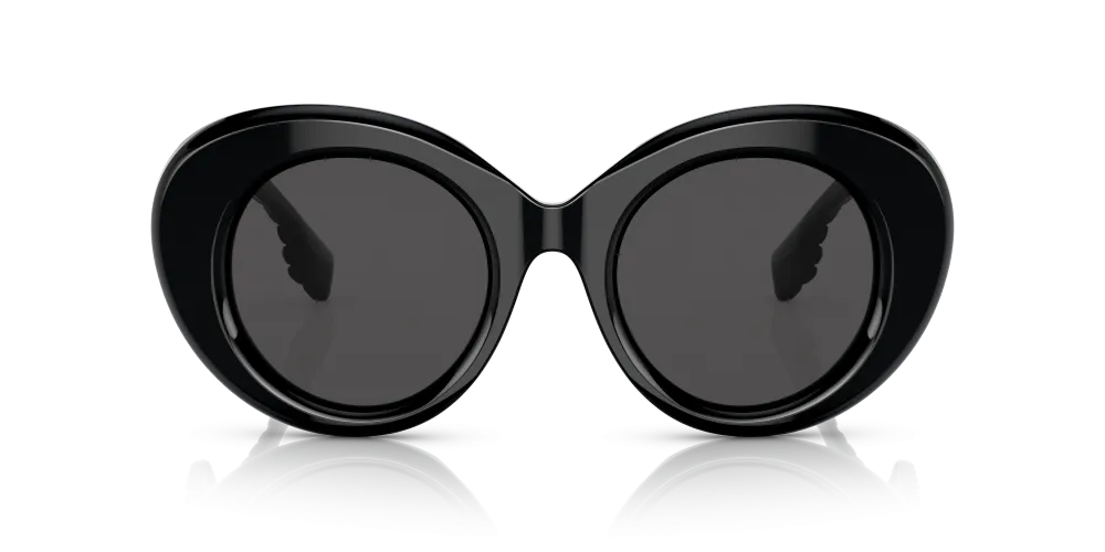 Burberry Margot Non-Polarized Sunglasses - Black/Dark Gray