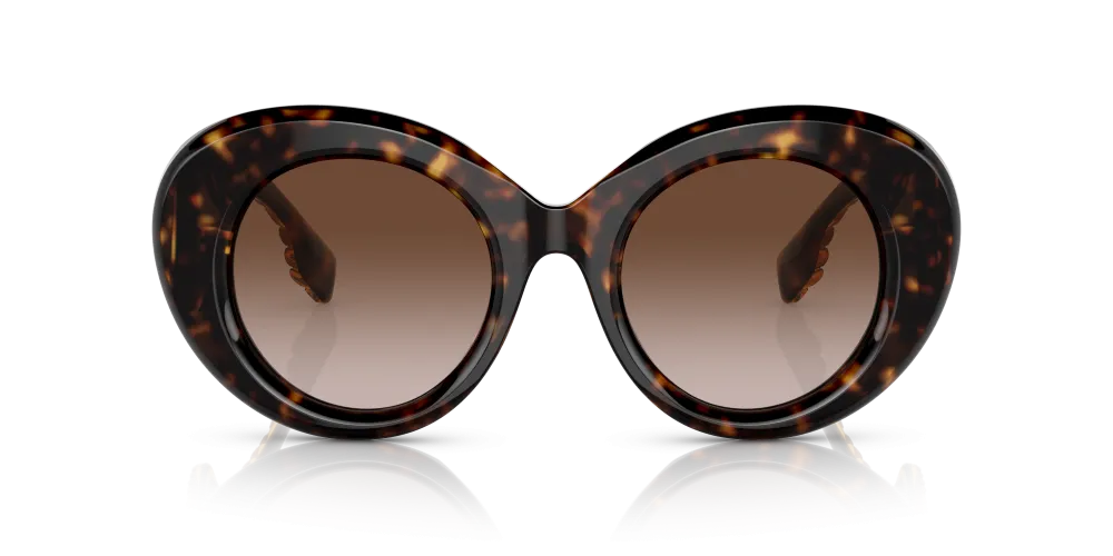 Burberry Margot Non-Polarized Sunglasses - Dark Havana/Brown Gradient