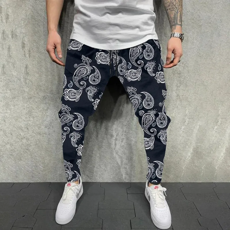 Cashew Flower Casual Sports Fitness Trousers