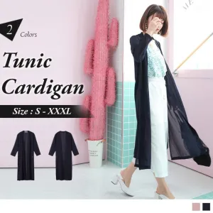 CHIFFON TUNIC CARDIGAN