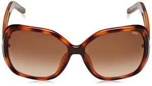 Chloé Women's Designer Sunglasses, Tortoise/Brown Gradient