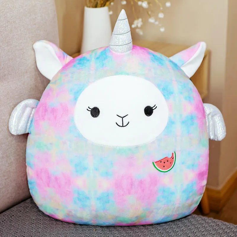 Cute Fat Fat Plush Toy Animal Doll Kawaii  Deer Pig Soft Pillow Buddy Stuffed Cushion ValentineS Gift For Kids Girl