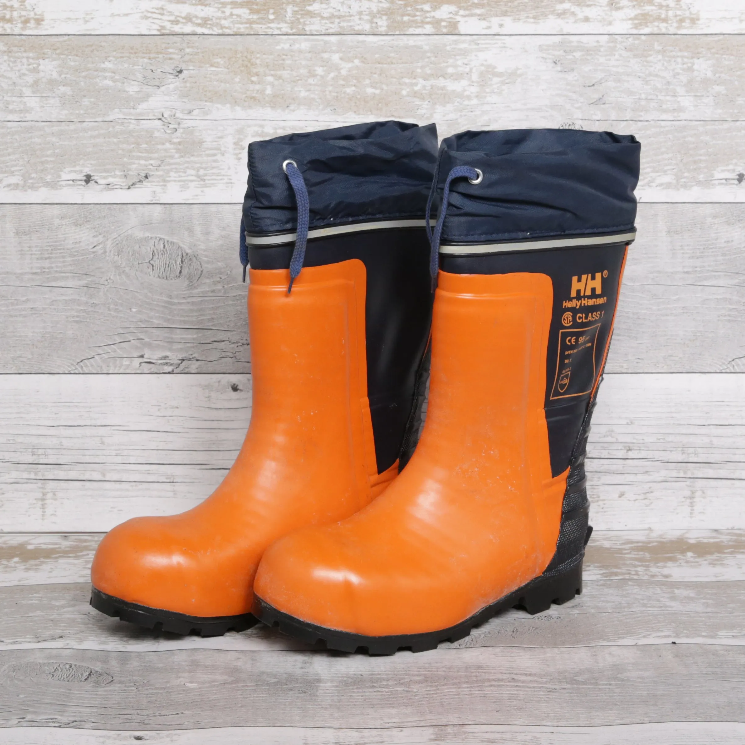 De-Branded Steel Toe Cap Chainsaw Class 3 Wellington Boots UK5.5