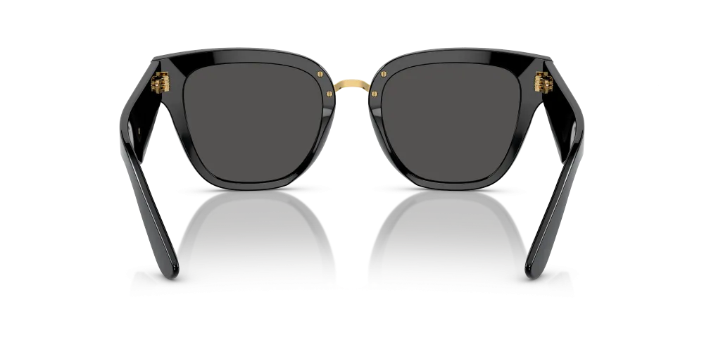 Dolce & Gabbana Butterfly Non-Polarized Sunglasses - Black/Dark Gray