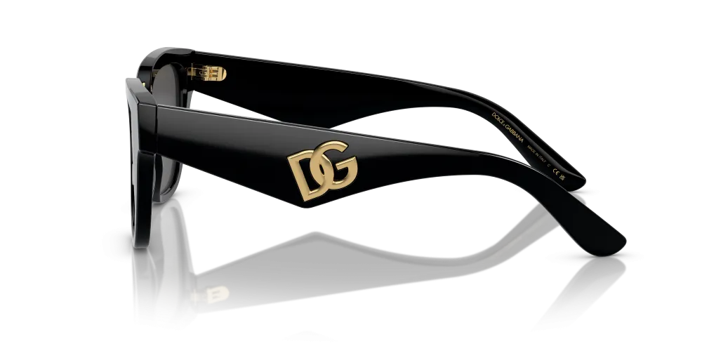 Dolce & Gabbana Butterfly Non-Polarized Sunglasses - Black/Dark Gray