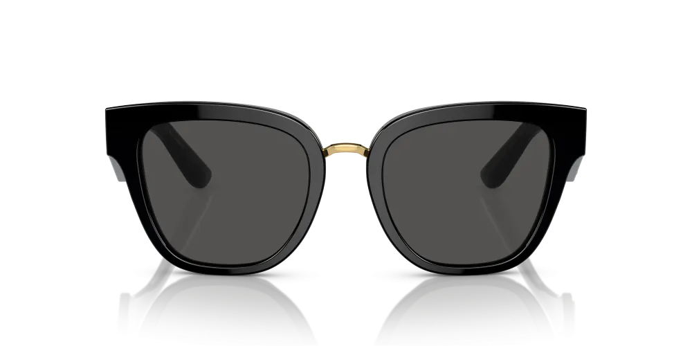 Dolce & Gabbana Butterfly Non-Polarized Sunglasses - Black/Dark Gray