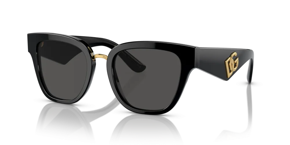 Dolce & Gabbana Butterfly Non-Polarized Sunglasses - Black/Dark Gray