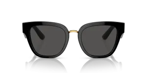 Dolce & Gabbana Butterfly Non-Polarized Sunglasses - Black/Dark Gray