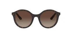 Dolce & Gabbana Phantos Round Havana Frame - Brown Gradient Lens - Non Polarized Sunglasses