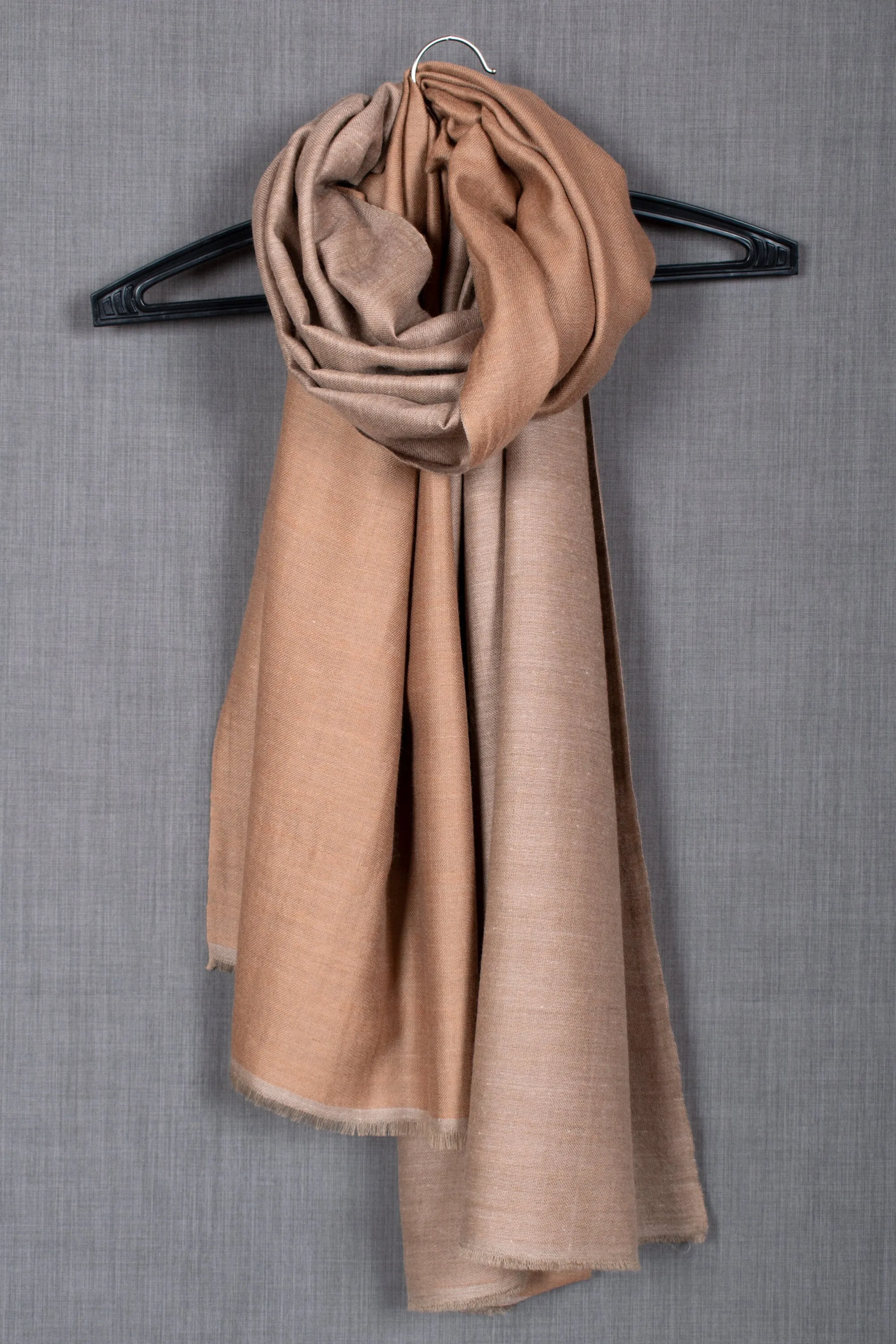 Dorukha Reversible Pashmina Scarf No. 1, Pure Cashmere, 28x80"