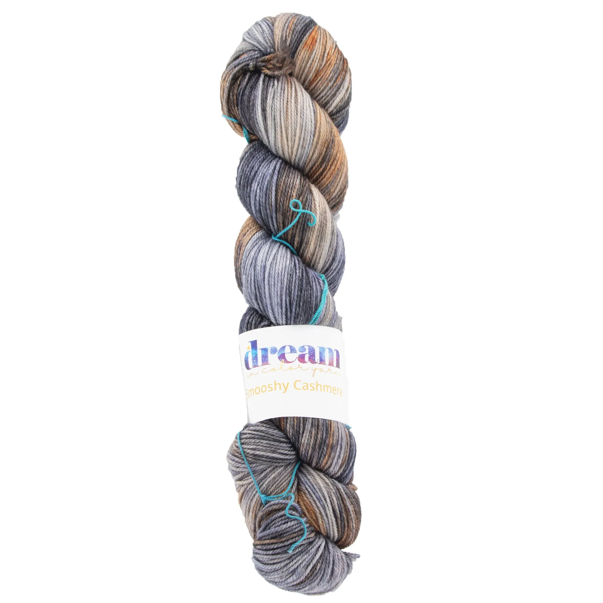 Dream in Color Smooshy Cashmere Yarn - Leather Wave