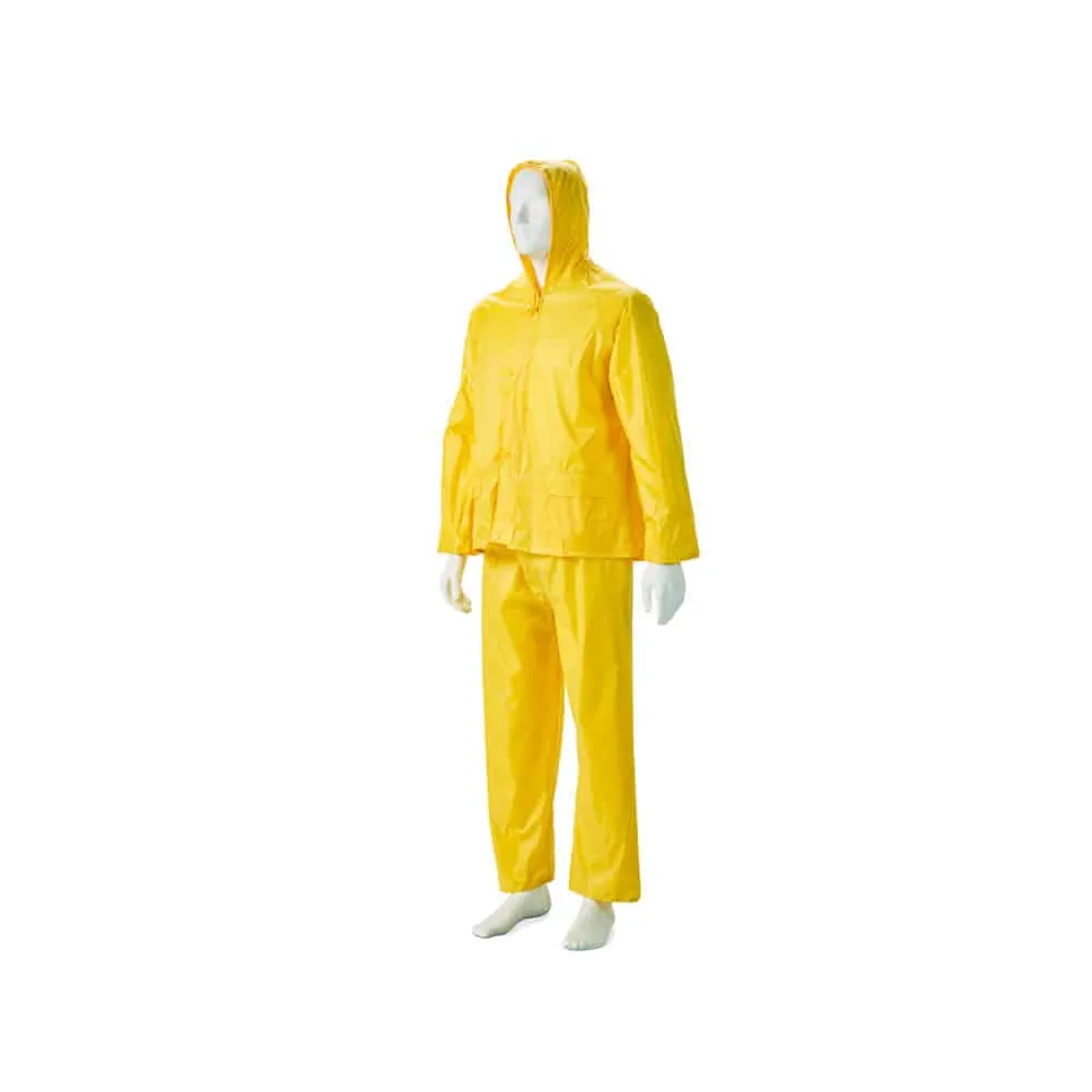 DROMEX YELLOW RUBBERIZED RAIN SUIT SIZE 3XL