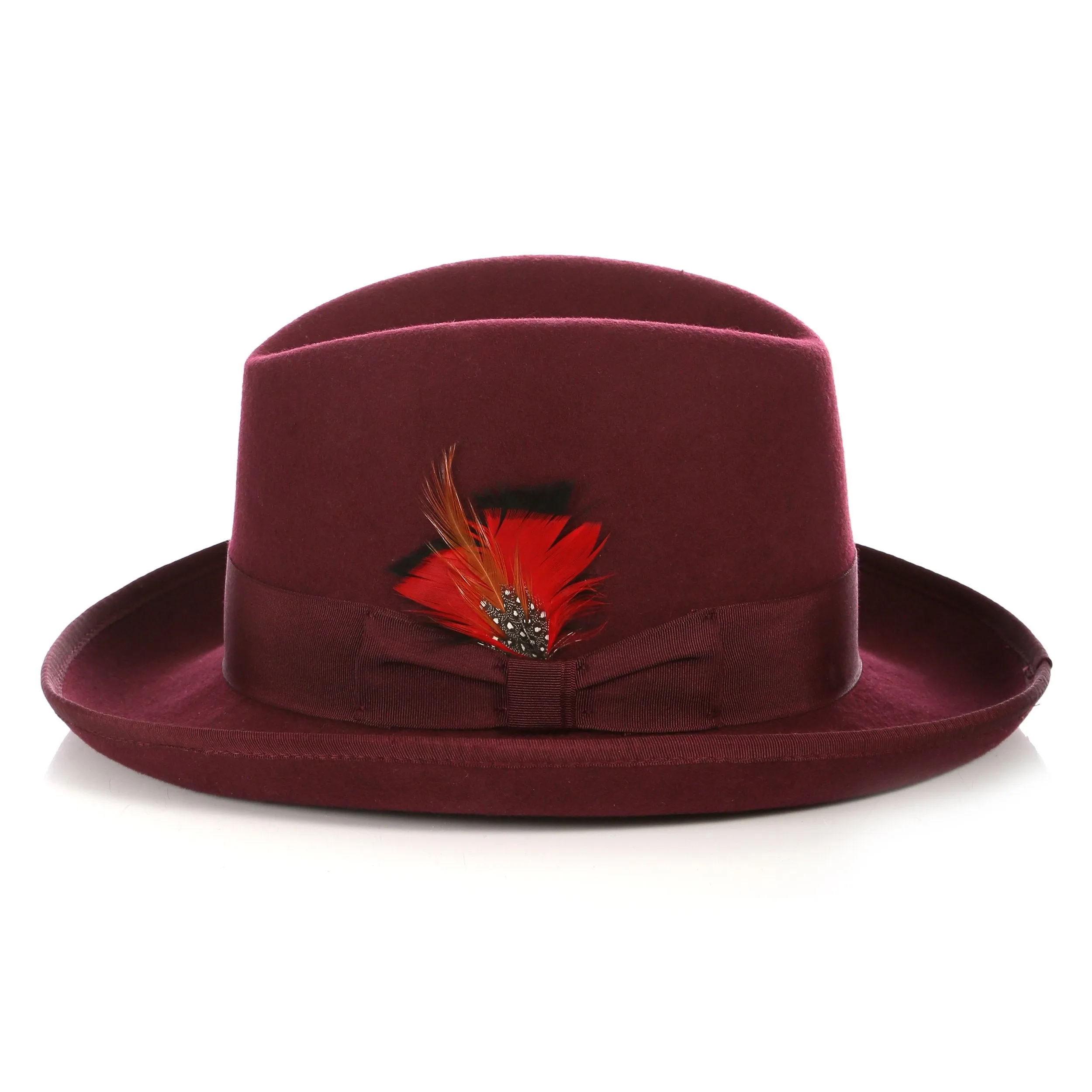 Ferrecci Premium Burgundy Godfather Hat