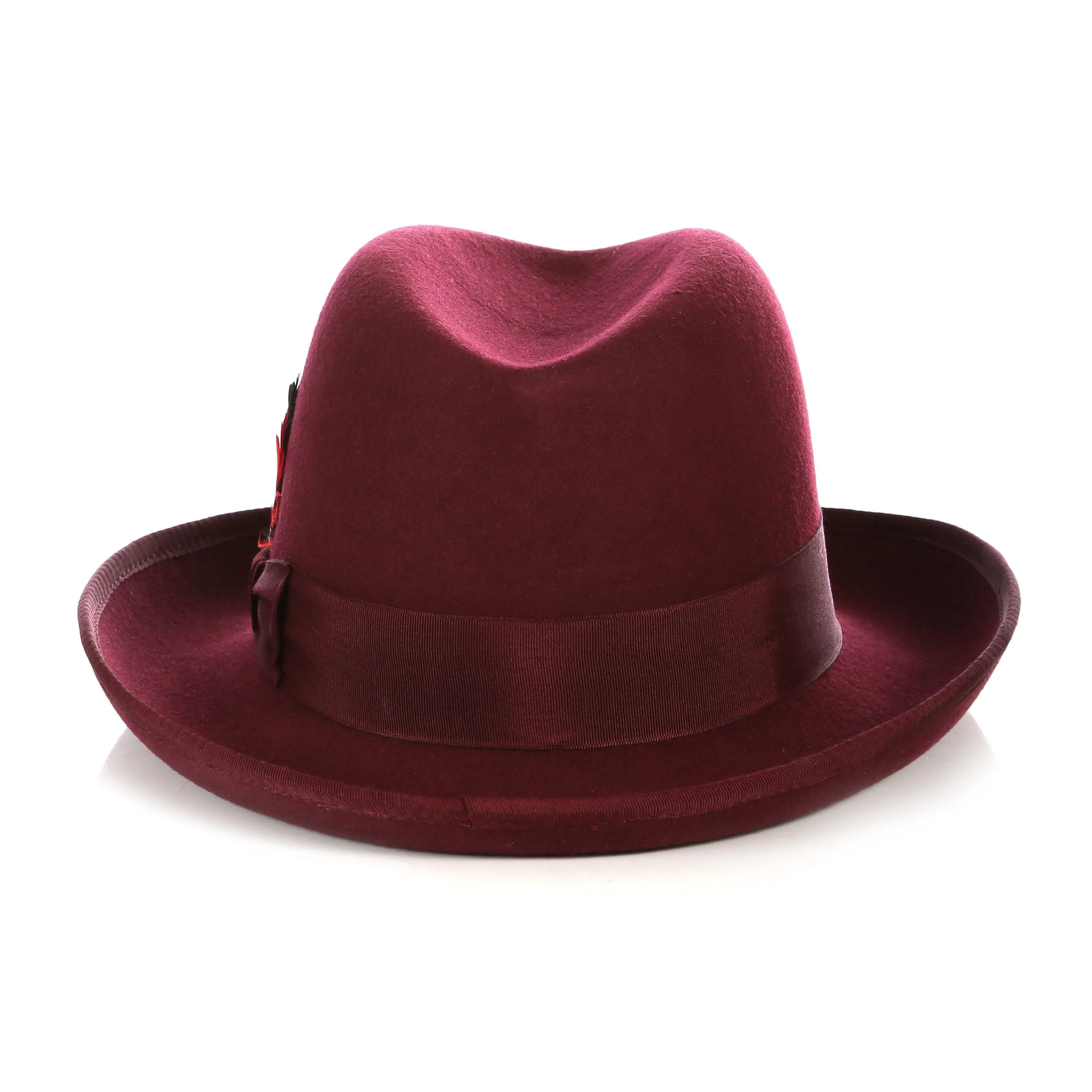 Ferrecci Premium Burgundy Godfather Hat