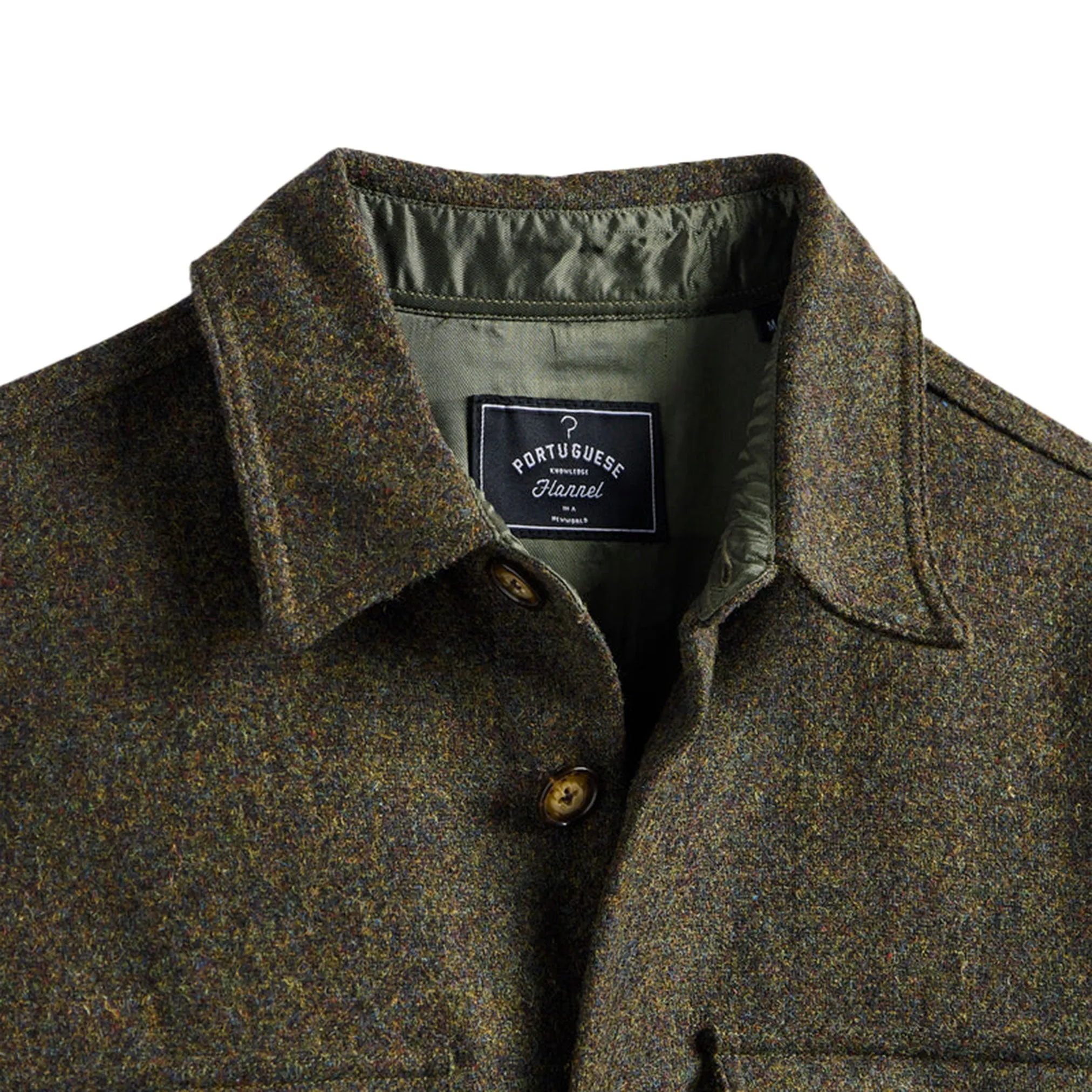 Field Overshirt in Forest Green Wool