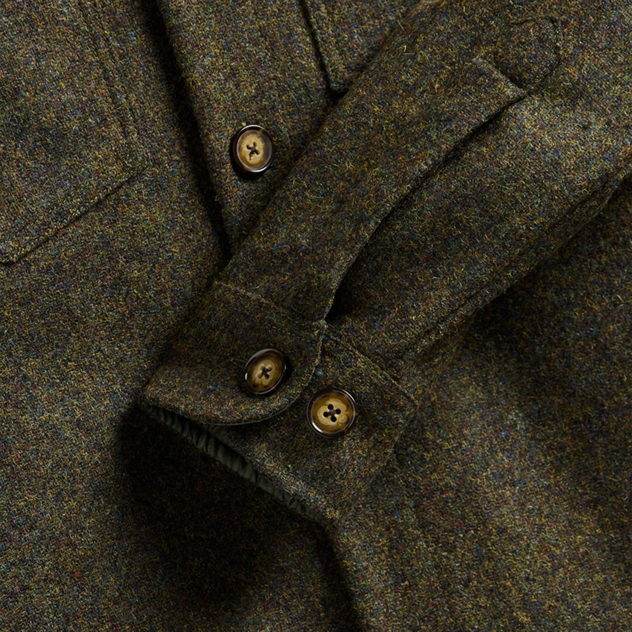 Field Overshirt in Forest Green Wool