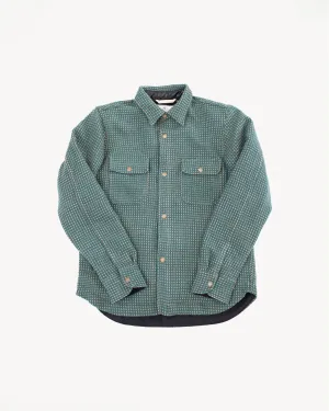 Field Shirt Lined Wool Dot - Green