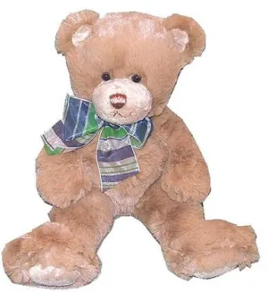 First & Main Dean 7" Supersoft Brown Teddy Bear With Plaid Bow