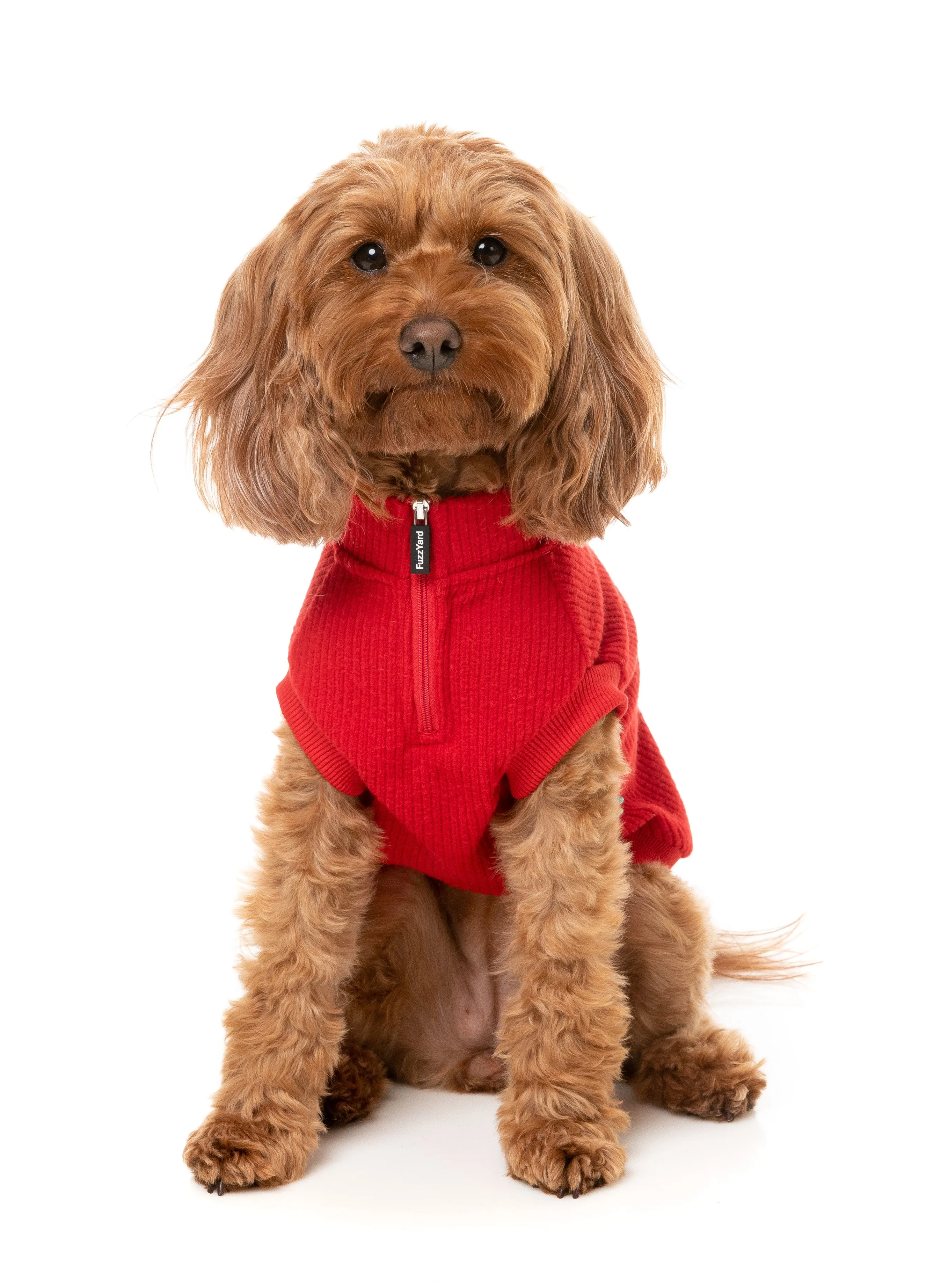 FuzzYard Cambridge Dog Sweater Red