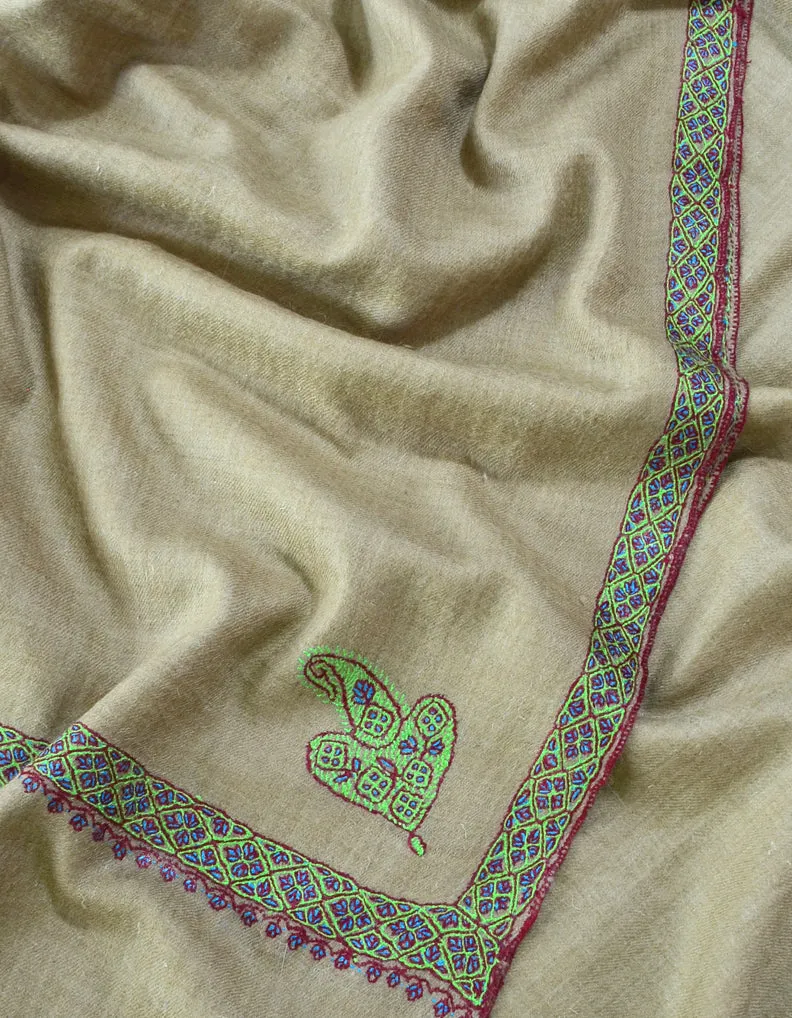 Hand Embroidered Pashmina Shawl 5284