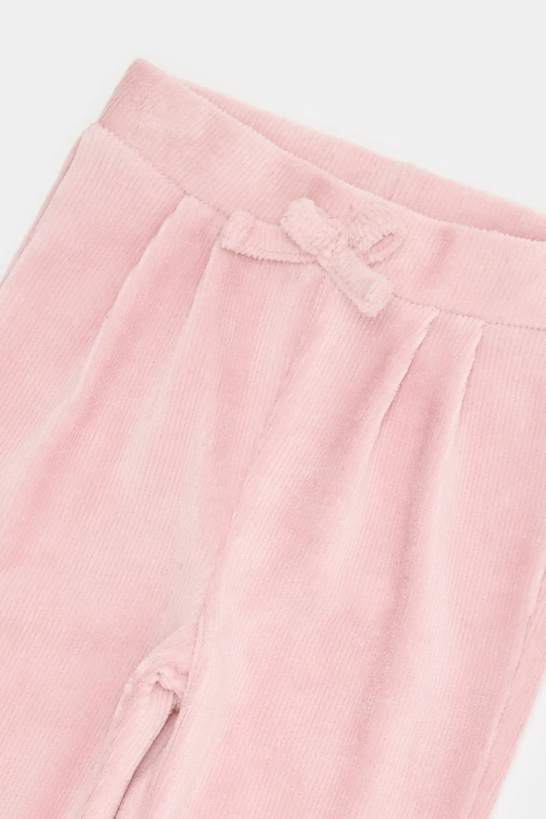 Infant Girls Pink Curdoroy Casual Trousers