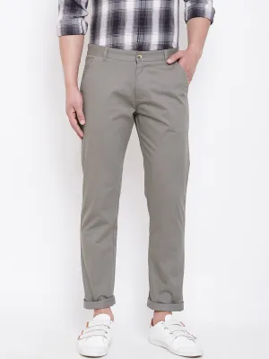 JUMP USA Men Grey Casual Regular Fit Trousers