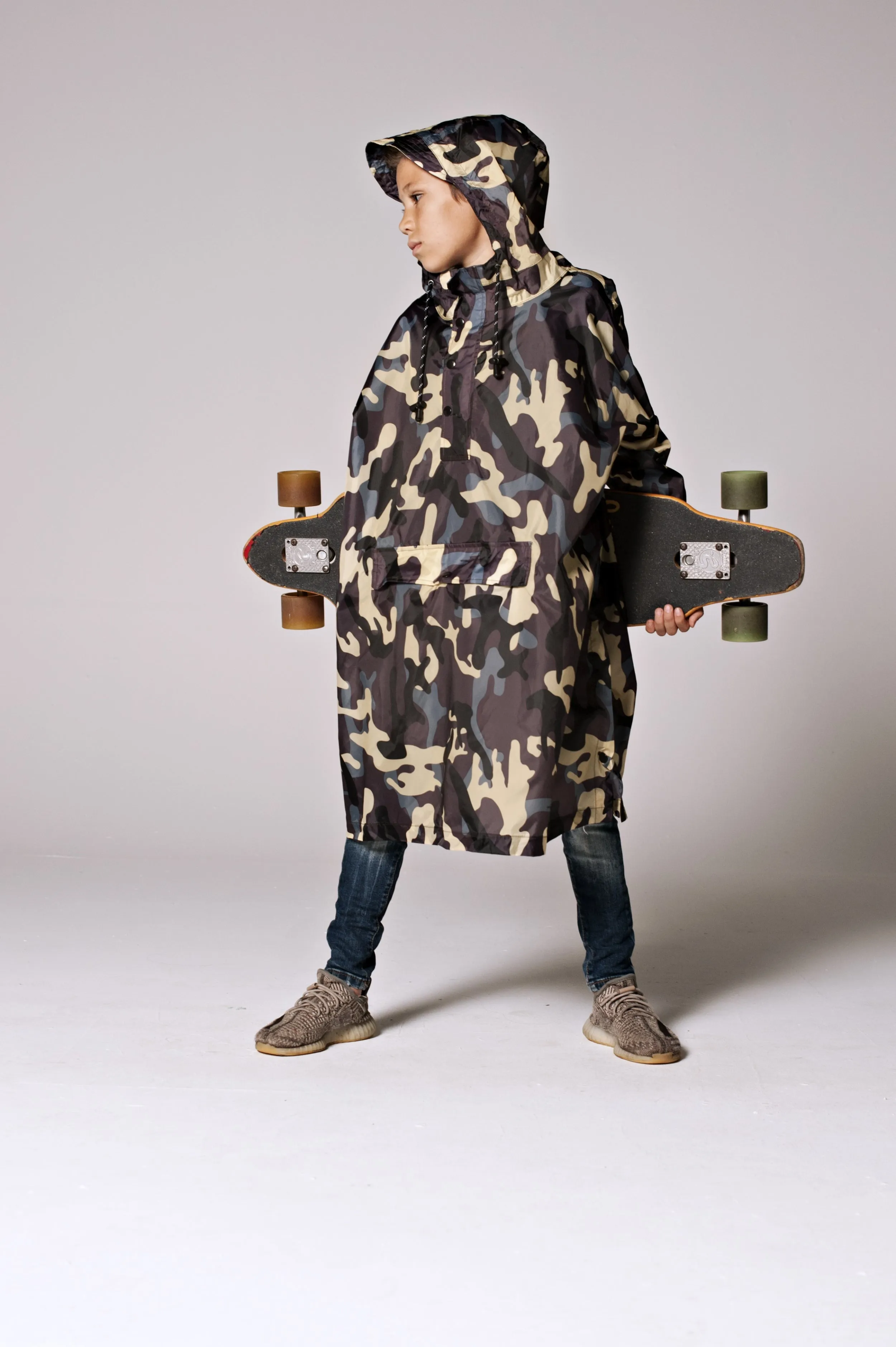 Kids' Jungle Camo Rain Poncho