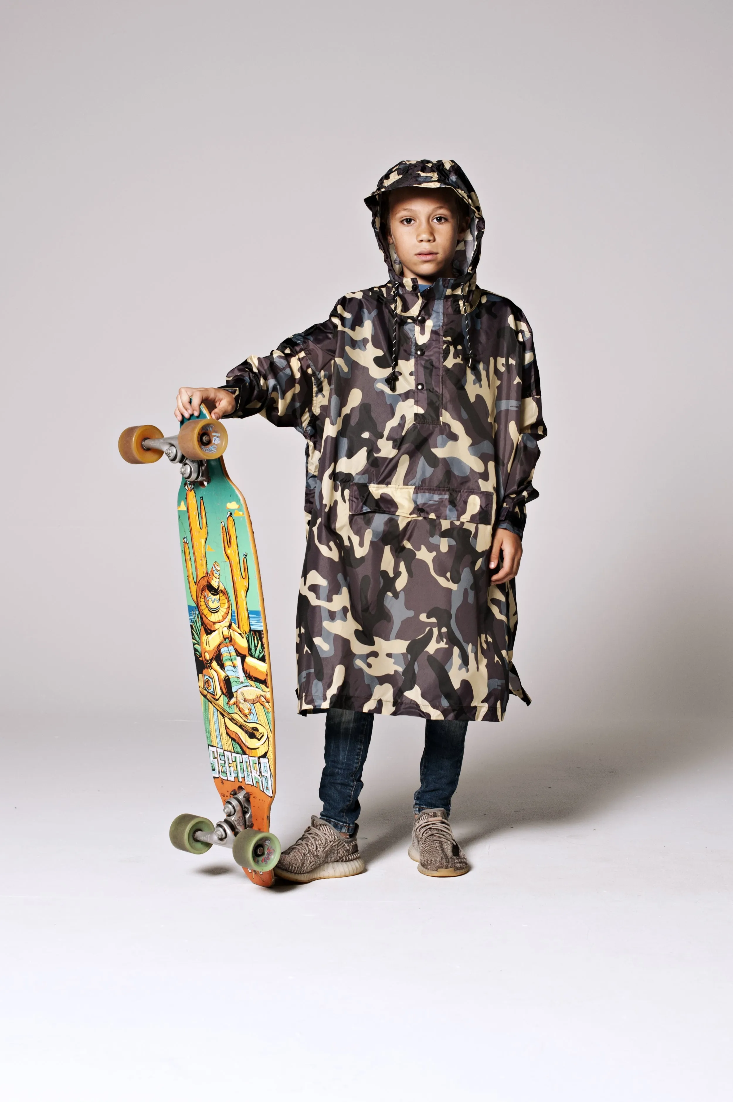 Kids' Jungle Camo Rain Poncho