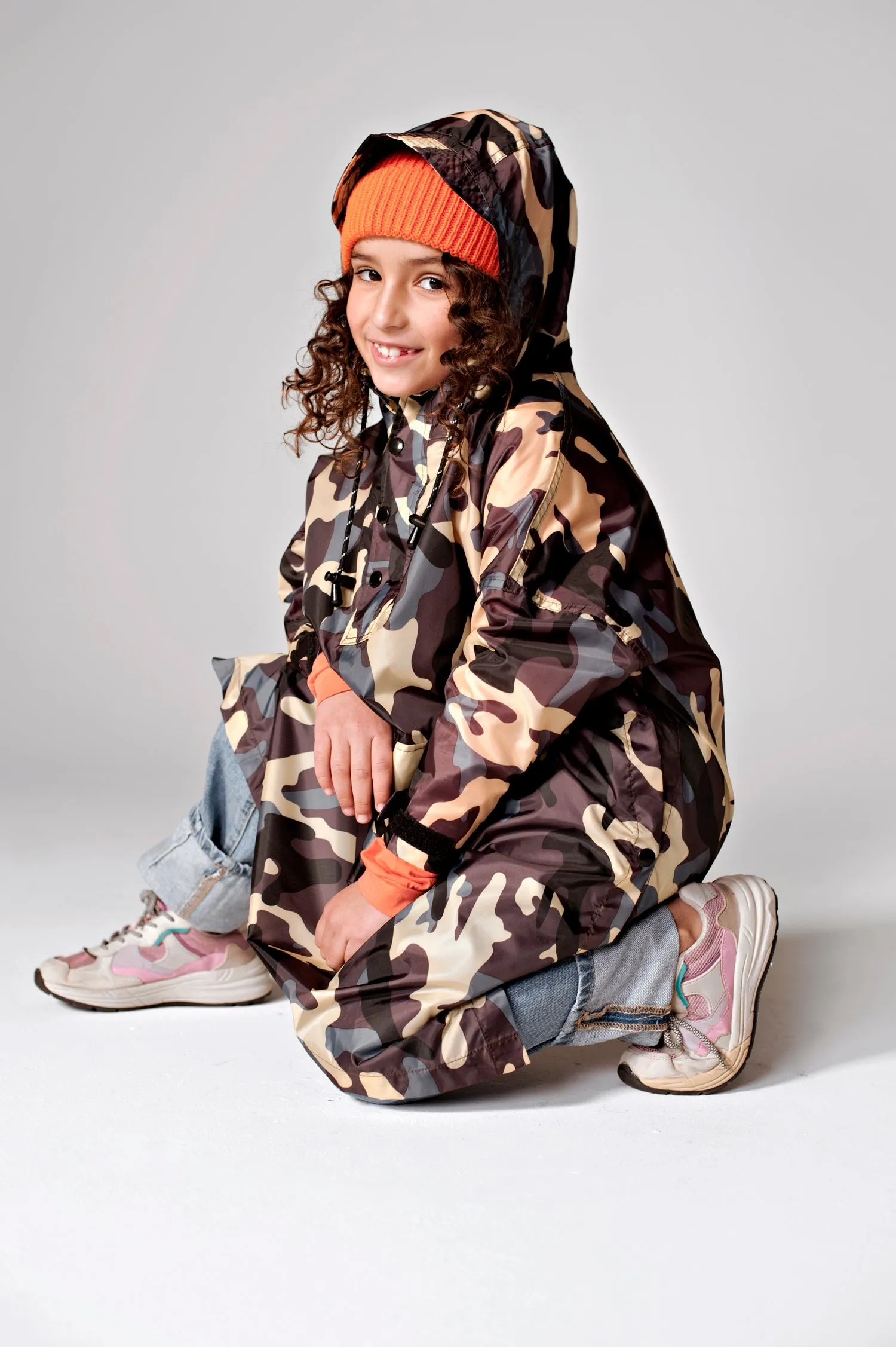 Kids' Jungle Camo Rain Poncho