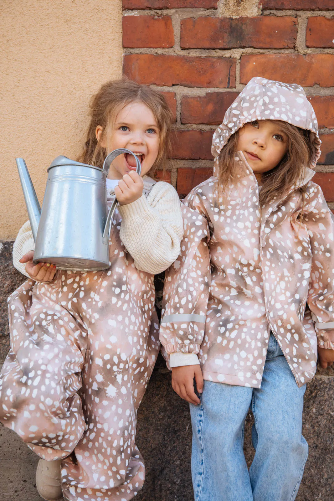 Kids' Rain Jacket Copper Bambi