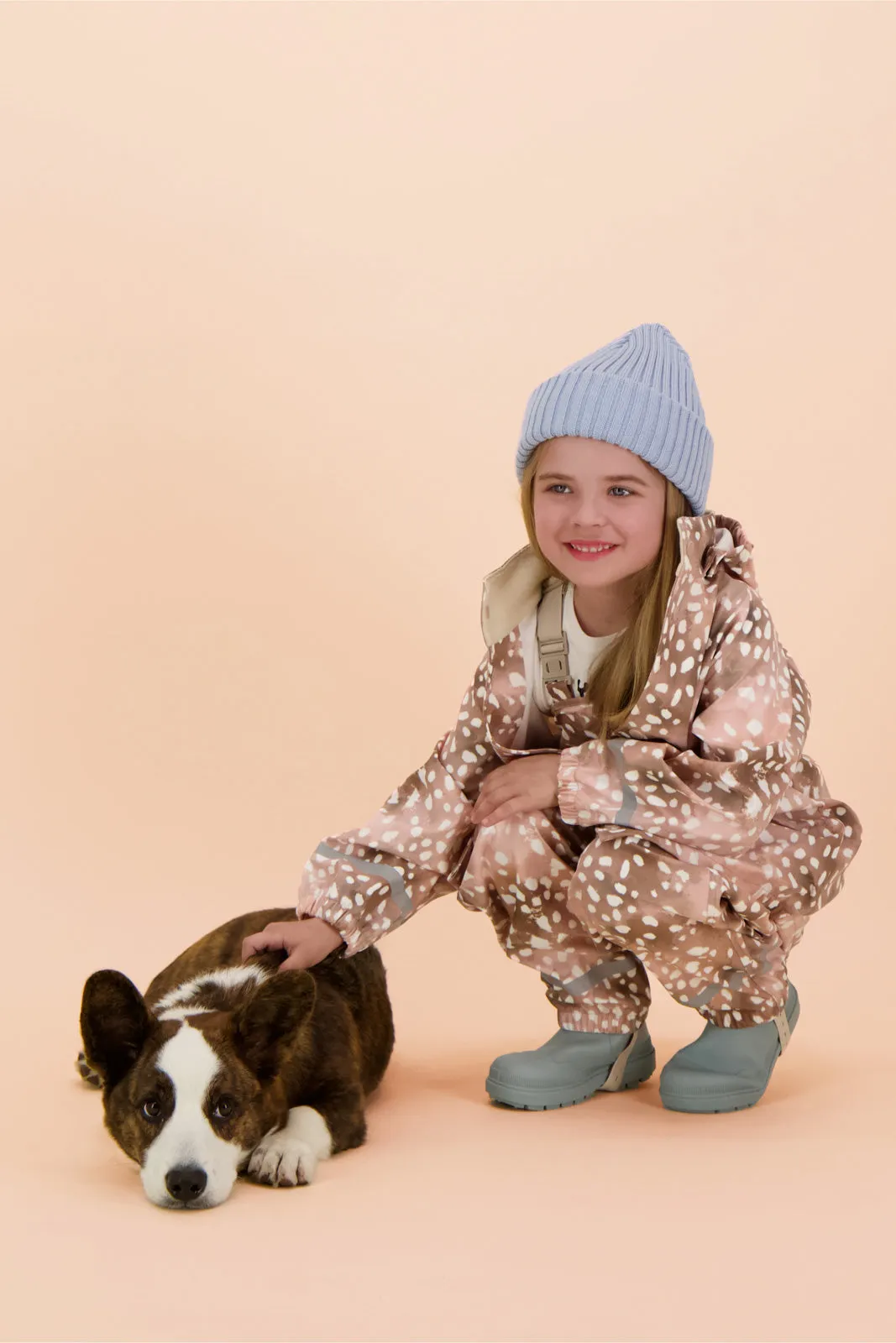 Kids' Rain Jacket Copper Bambi