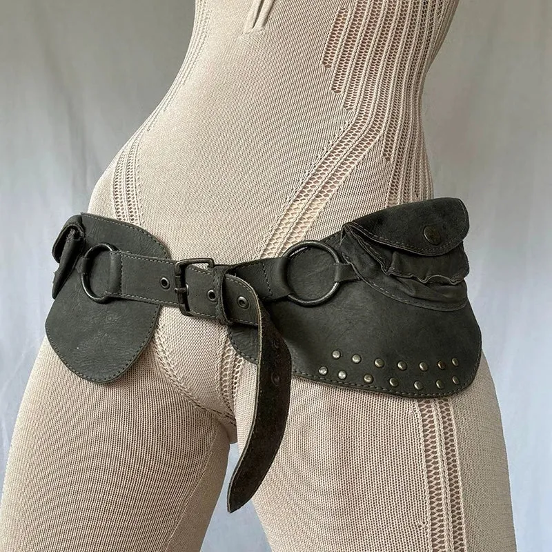 Korina Retro Rivet Buckle Belt