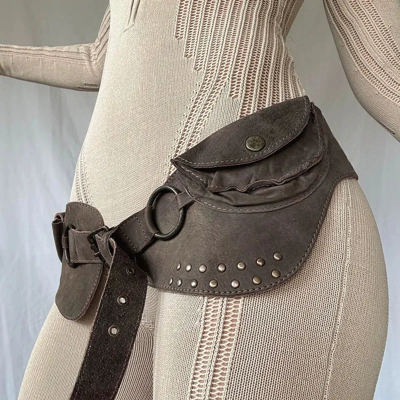 Korina Retro Rivet Buckle Belt