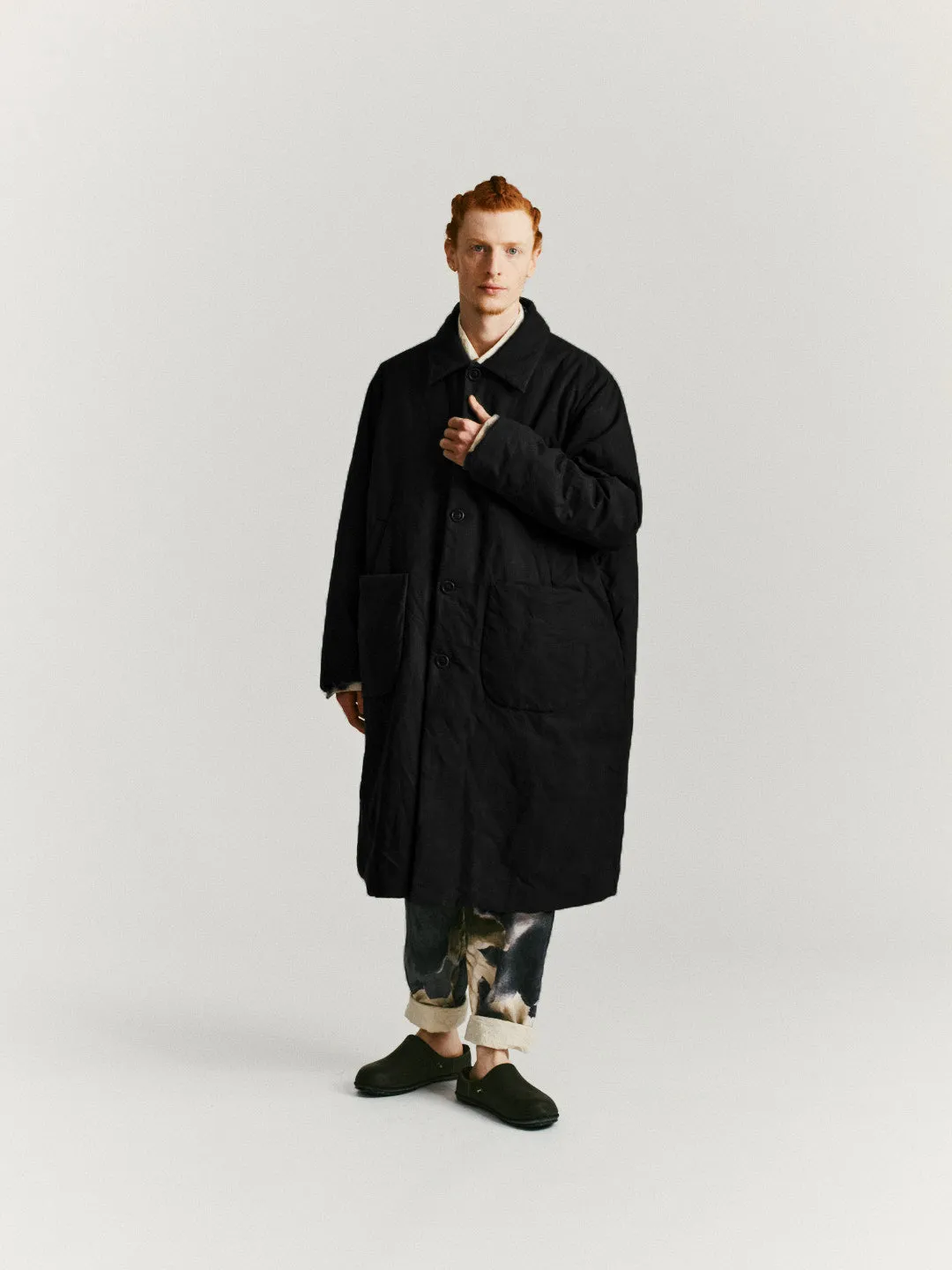 LUMI COAT - H WAX - BLACK