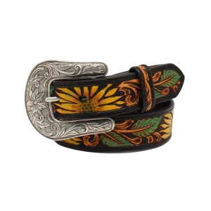 M&F Girls Sunflower Tooled Belt M&F Girls Sunflower Tooled Belt