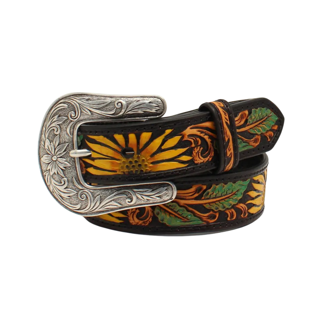 M&F Girls Sunflower Tooled Belt M&F Girls Sunflower Tooled Belt