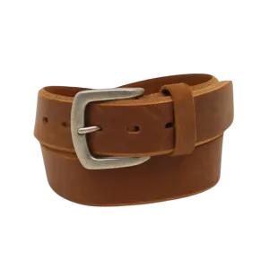 M&F Men's Ariat Beveled Edge Brown Leather Belt